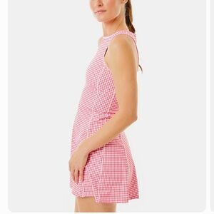 Addison Bay Pink Checkered Sleeveless Dress